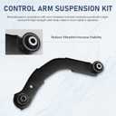Rear Upper Lower Rearward Lateral Control Arms Fit for 2007-2012 Dodge Caliber 2007-2017 Jeep Compass (MK) K641281 K641226-4pc Set