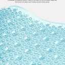 OTHWAY Non Slip Grassy Bathtub Mat : 25.6X13.4 inches Sturdy But Soft Bath Mat_Quick Drain Shower Floor Mat with Soft Bristles for Scrubbing Feet (Light Blue)