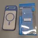 CANSHN Magnetic Compatible with iPhone Air Case(6.5 Inch), Upgraded [Full Camera Protection] [Compatible with Magsafe] [Translucent Matte] Shockproof Phone Cover for iPhone 17 Air Case,Light Blue