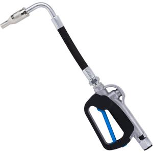 Air Operated Oil Control Valve Dispenser Nozzle, Fuel Filler Gun 1/2-Inch NPT Inlet, Heavy Duty Oil Gun Dispenser for Motor, Gear, Lubricants, Synthetic Hydraulic, and Antifreeze (Blue)