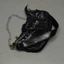Cute Y2K Purse for Women, Y2k Star Embroidery Shoulder Bag, Mini Chain Hobo Handbag, Perfect for Daily Use, Parties & Travel (Black), 9" x 5.2" x 2.8"
