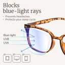 NOVIVON Reading Glasses for Women, Reading glasses men, Blue Light Blocking Readers, Computer eye glasses, Cheaters