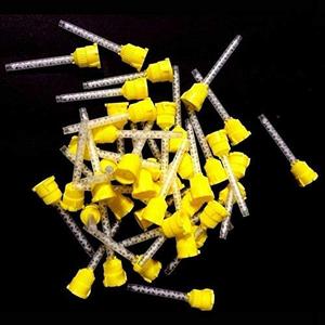 ADDLER Dental Yellow Impression Mixing Tips 4.2mm. PACK OF 50PCS