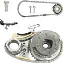 4.3 NON AFM DOD Camshaft Kit Timing Chain Kit with Head Gasket Set Compatible with 2014-2021 Chevy/Chevrolet Silverado 1500 GMC Sierra 1500 4.3L V6 Engine 12633773 12632968 SKES0581