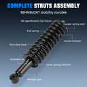 Front w/Coil Strut Shock for Toyota Tacoma 4WD/Pre Runner (Exc. SR5/TRD) 1995 1996 1997 1998 1999 2000 2001 2002 2003 2004, Spring Struts Assembly Absorbers Replace for 171352L, 171352R