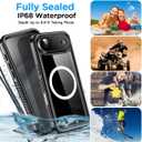 AICase for iPhone Air Case Waterproof Clear with MagSafe Water Proof/Snowproof/Dustproof/Shockproof,IP68 Certified 360 Full Body Protection Fully Sealed Underwater Cover for iPhone Air 6.5"