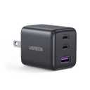 UGREEN 3-Port 30W USB C Charger Block, GaN II Type C Fast Charging, Black