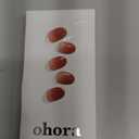 ohora Semi Cured Gel Nail Strips (N Fig Jam) - Pink, Ombre, Works with Any UV/LED Lamps, Salon-Quality, Long Lasting, Easy to Apply & Remove - Includes 2 Prep Pads, Nail File & Wooden Stick