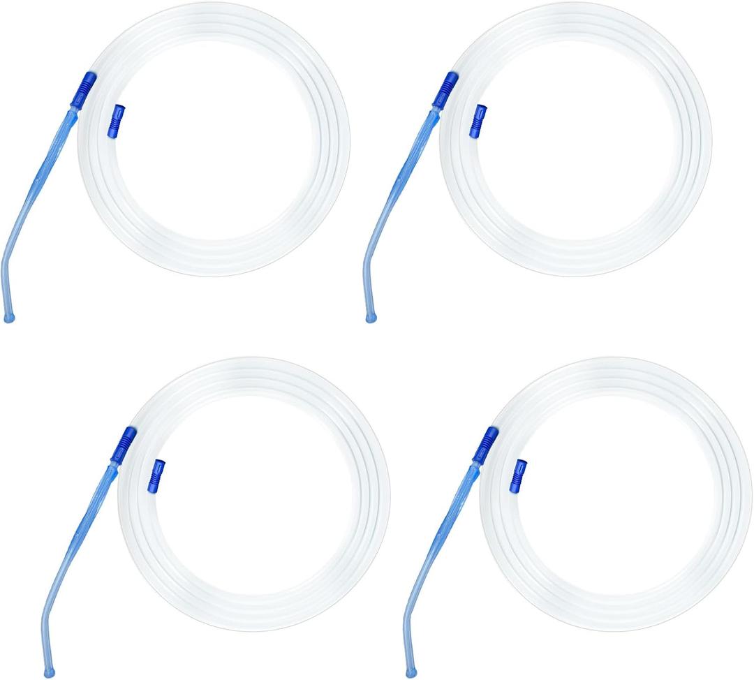 4 Units Suction Tubing with Detachable Porous end Design Handle Each Suction Tube Kits is 6.8ft Long
