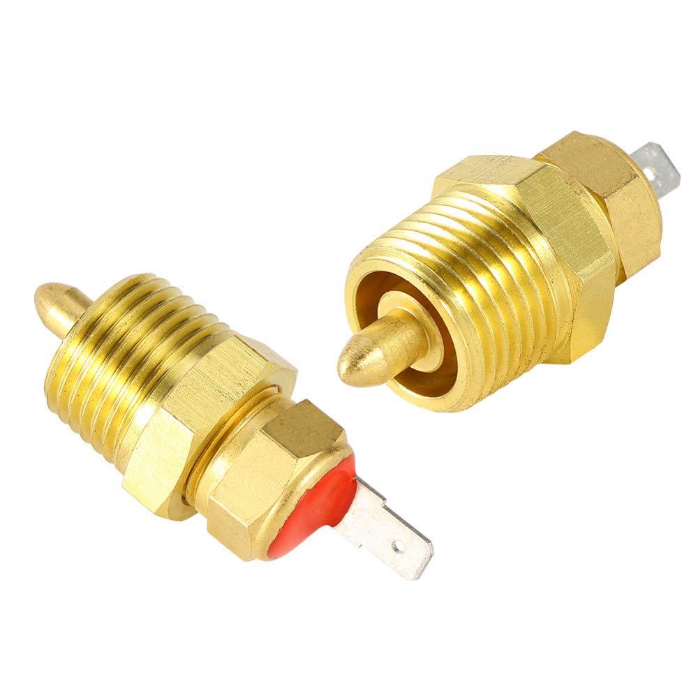 Fan Thermostat Temperature Switch, 195 to 210 Degree Electric Engine Cooling Fan Thermostat Temp Switch 3/8'' NPT