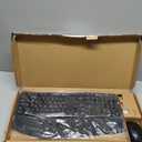 Amazon Basics Ergonomic Wireless Keyboard and Mouse Combo with Wrist Rest, Plug and Play, 2.4 GHz USB, Easy to Use, Black
