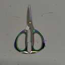 Multi-Purpose Kitchen Shears Scissors, Heavy Duty Stainless Steel Kitchen Scissors for Food with Strong Straight Edge Snips Colorful Handle (Iridescent Color)