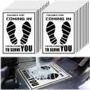 Frienda 500 Pcs Waterproof Paper Car Floor Mats Disposable Floor Pads Covered Plastic Film Automotive Foot Mat for Vehicle Supplies(White, 20 x 15 Inch)