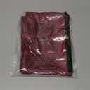 Melodieux Burgundy Semi Sheer Curtain Valance for Kitchen Cafe Small Windows Linen Look Rod Pocket, 52 by 18 Inch, 1 Panel
