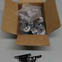 QNCZ Caster Wheels, 2" Caster Set of 4, Heavy Duty Casters and Silent Polyurethane Wheels, Swivel Plate Castor Wheels for Cart, Black, 4 Pack