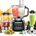 All-in-One Blender Food Processor, 10-in-1 Blenders for Kitchen
Smoothies Blender for Ice Crushing, Dough Making, Chopping, Grinding, Slicing & Shredding, Dishwasher Safe for Home Use