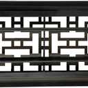 2 x Precision Flow 4"x14" Steel Floor Register - Oriental Design, Metallic Bronze Finish - Premium Home Vent Covers, Durable & Decorative - Fits 4"x14" Duct Openings, Easy Installation