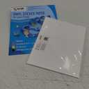 Printable Vinyl Sticker Paper for Laser Printer - Glossy White - 15 Self-Adhesive Sheets - Waterproof Decal Paper - Standard Letter Size 8.5"x11"