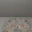 BESTSWEETIE 2x3 Area Rugs for Living Room Washable Non Slip Carpet Low Pile Soft Vintage Print Pattern Rug for Bedroom Dining Room Kitchen Entryway Indoor-Khaki/Beige/Purple/Black/Brick