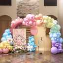 HOUSE OF PARTY 140PCS Pastel Rainbow Balloon Arch Garland Kit - Balloon Arch Kit-Birthday Balloons, Globos para Decoracion de Fiestas | Ideal for valentines day Baby Shower Party Decorations