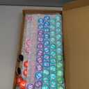 Tellegloww 1-100 Magnetic Numbers 0.98" Glass Magnets Number for Whiteboard Dry Erase Boards Classroom Round Refrigerator Magnets for Home School Office (Rainbow Color)