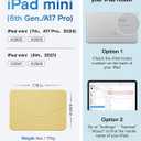MOFT Dynamic Folio Case for iPad mini 7th A17 Pro 2024 & iPad mini 6th A15 2021, 8.3 Inch Slim Magnetic Stand Case with 20+ Viewing Angles, Auto Wake/Sleep, Ultra Thin, Panna Cotta x Faded Jeans