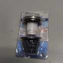 PF WaterWorks PF0936-BN Toe Touch (Tip Toe, Foot Actuated) Bath Tub/Bathtub Drain Stopper Includes 3/8" and 5/16" Fittings (With Hair Catcher, Brushed Nickel)