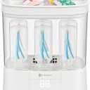 Bottle Sterilizer and Dryer, HIYAKOI Electric Steam Baby Bottle Sterilizer and Dryer, All-in-One Sterilizer 2 Layers Large for Baby Bottles, Parts & Other Newborn Essentials - HEPA Filtration