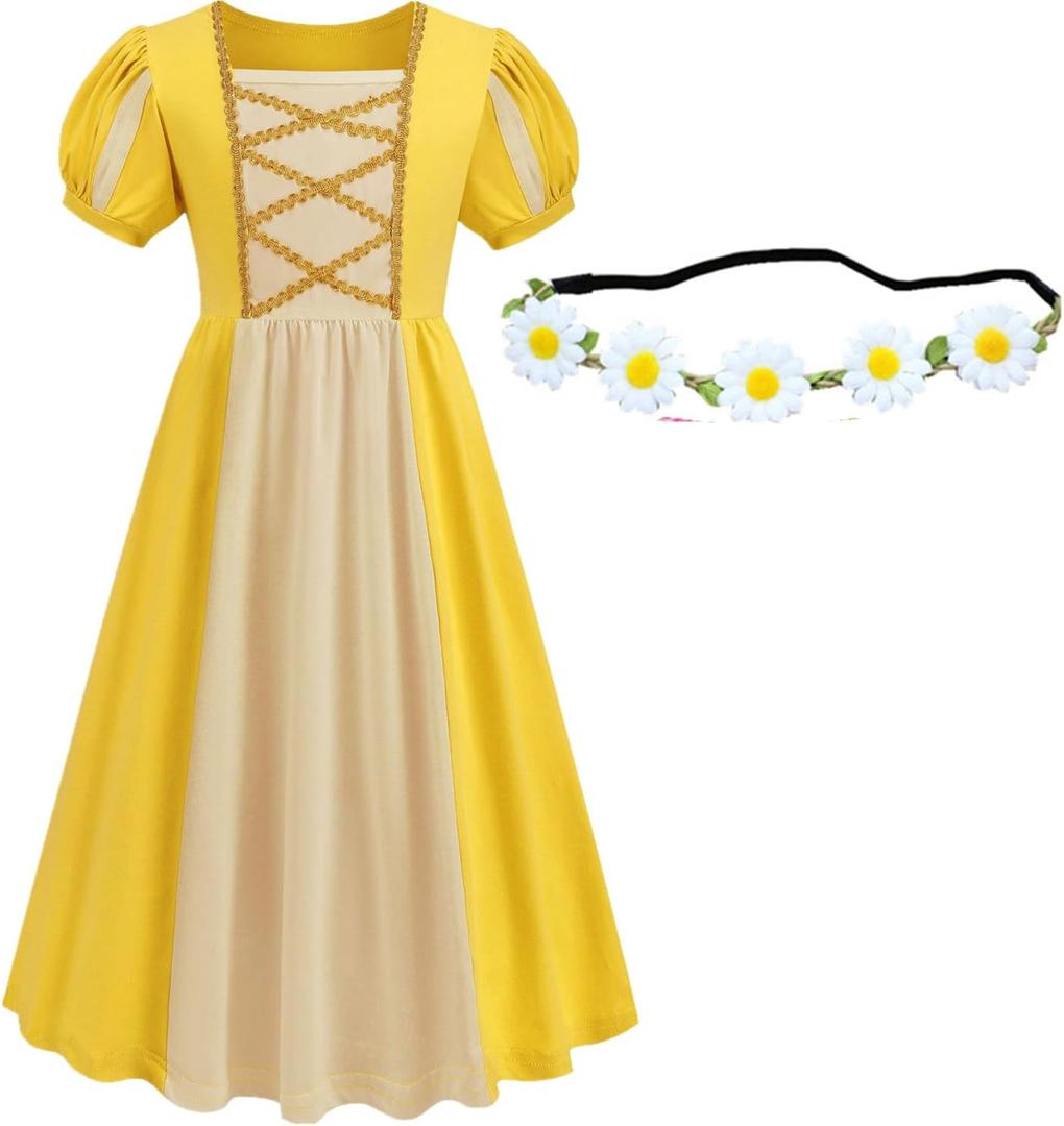 Renaissance Medieval Princess Dress Girls Toddler Women Irish Costume Cosplay Retro Birthday Halloween Party - Medium