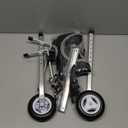 Nasjac Dog Wheelchair for Back Legs - Lightweight Portable Wheelchair with Reflective Stripes, Adjustable Pet Wheelchair Cart for Senior, Arthritis, Paralyzed, Injured, or Disabled Dogs (Medium, Black)