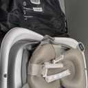 BEBELEH Collapsible Baby Bathtub with Thermometer  Bathtub + Baby tub Sling + Newborn Sling  Baby Bathtub Newborn to Toddler 0-24 Months  The Ultimate Baby Bath Tub! (with Thermometer,Gray)