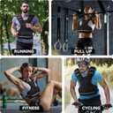 HEETA Adjustable Weighted Vest for Women Men, 4-10lbs/10-18lbs/20-32lbs Body Weight Vest Exercise Set with 6 Ironsand Weights & Reflective Strips for Walking Running Workout Cardio Strength Training