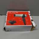 REVLON Turbo Hair Dryer | 1875 Watts of Maximum Shine, Fast Dry (Silver) (4.05x11.15x9.25 Inch (Pack of 1), Grey)