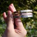 ABBECIAO Copper Cuff Bracelet Blanks for Metal Stamping and Engraving (16 Ga.) 1/4" x 6"- Pack of 6
