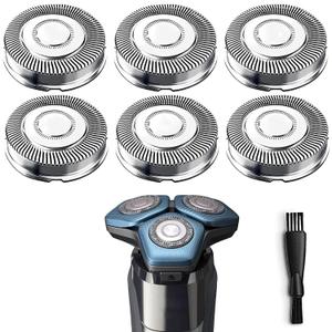 SH70/71 Replacement Heads Blades Compatible with Noreclo Series 7000 Shavers, Series 7000 Replacement Blades SH71/52 Heads Compatible with Electric Razors 7500 7530 S7370 S7371, 6-Pack