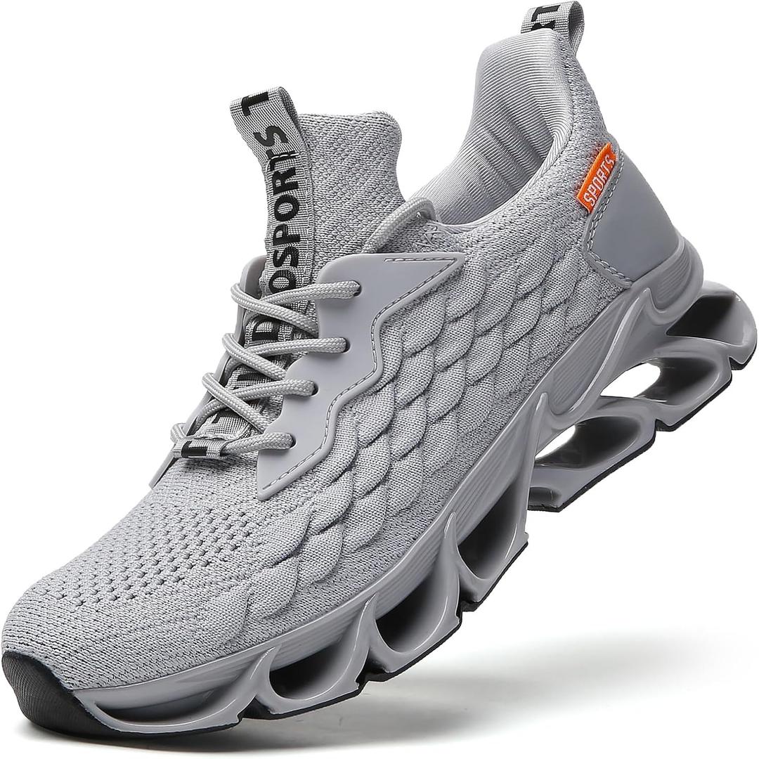 TSIODFO Women's Sneakers Athletic Sport Running Tennis Walking Shoes (7.5, Light Grey 01)