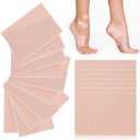 Boyiee 35 Sheets Moleskin Tape Adhesive Pads Shoe Moleskin Padding Blister Prevention Tape for Boots Hiking Reduce Friction Pain(Lint,Light Brown)