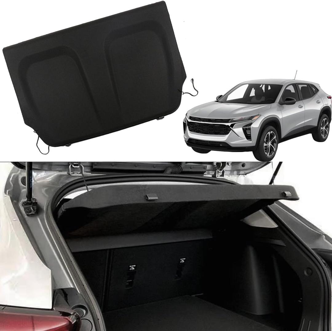 Cargo Cover for Chevy Trax Cargo Cover 2024 2025 Accessories Rear Trunk Cover Rear Trunk Security Cover Shielding Shade, Black