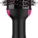 Hair Dryer Brush Blow Dryer Brush in One, Upgraded 4 in 1 Hair Dryer and Styler Volumizer with Negative Ion Anti-frizz Ceramic Titanium Barrel Hot Air Hair Straightener Brush