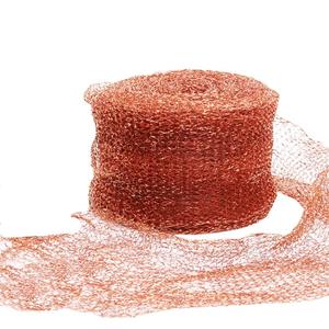 HICI PCO Copper Mesh Roll Stuf-Fit Mesh Distilling,Copper Fill Fabric,DIY Hole Filler (5" X100 FT)