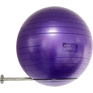 Wall Mounted Stainless Steel Exercise Ball Holder, Sturdy Yoga Ball Storage Rack, Stability ball Display Holder, for Exercise/Yoga/Stability Balls 32 cm to 86 cm (13" to 34"), With Mounting Screws