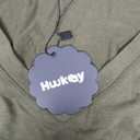 Huukeay 4 Pack Women's V Neck Long Sleeve T Shirts Basic Tops Casual Fall Loose Fit Blouse Tee Clothes Fashionable Outfits (Medium, Army Green, Coffee, White, Black)