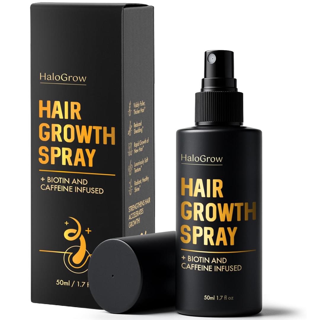 Hair Growth Serum Spray for Women & Men  Biotin & Caffeine Hair Loss Treatment, Anti-Thinning Hair Regrowth Oil, Advanced Thickening Formula  1.7 fl. oz./ 50 ml
