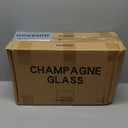 UMEIED Set of 16 Champagne Glasses, Champagne Flutes with Classic Shape, Long stem Sparkling glasses for Wedding, Restaurant, Bar, Toasting, Clear (Transparent)