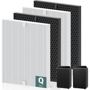 5510 5520 Air Purifier Filter Q Replacement for Winix 5510 5520 PlasmaWave Air Purifier, High Efficiency and Activated Carbon Filter Combo Pack, Part # 1712-0123-00, 2 Set