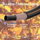 Giraffe Tools 10ft x 5/8" Garden Leader Hose, Heavy Duty Short Hose, Lightweight & Flexible Hybrid Water Hose with Swivel Handle & Male to Female Fittings