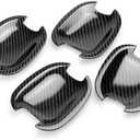 Automotive Exterior Door Handles Car Left Exterior Door Handle, for Cruze, for Malibu Doors Bowl Carbon Fiber Texture Cover Trim(2)(2)