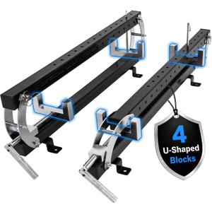 36" Panel Clamp 2 Pack with 2 U-Shaped Blocks, Updated