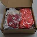 Lyrow 160 Pcs Cheerleader Gifts Bulk for Team Cheer Scrunchies Hair Ties Makeup Bag Cheer Mirror Bracelet Keychain Sticker for Christmas Cheerleader Gift Back to School(Red)