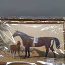 KBKBART Gold Framed Vintage Wall Art, Vintage Horse Painting Farmhouse Decor, Rustic Antique Western Art Prints Wall Hanging Decor for Living Room, Bathroom, Office, Bedroom (9"x12")